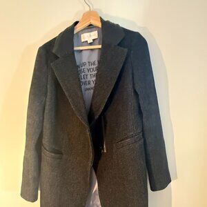 Ellie Mae Wool Coat 🖤 | Made in Canada | Size L